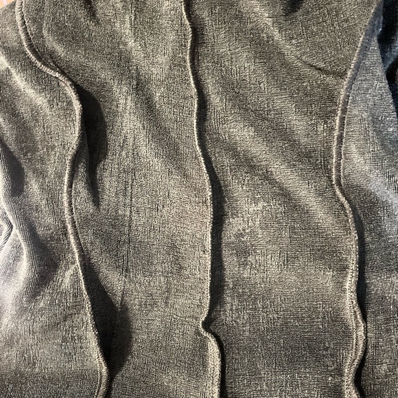 SLINKY MINI DRESS HIGH NECK LONGS LEEVE OVERLOCK MINI DRESS - Picture 5 of 5